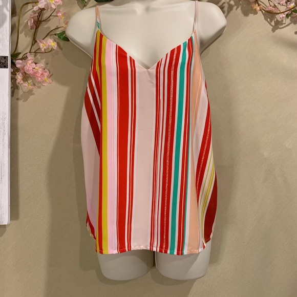 Lost + Wander Tops - Lost + Wander Striped Camisole - S